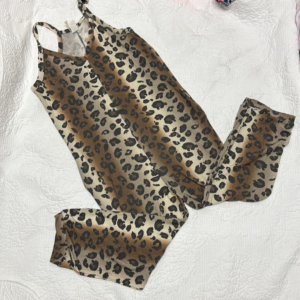 Now and Forever Brown Leopard Jumpsuit